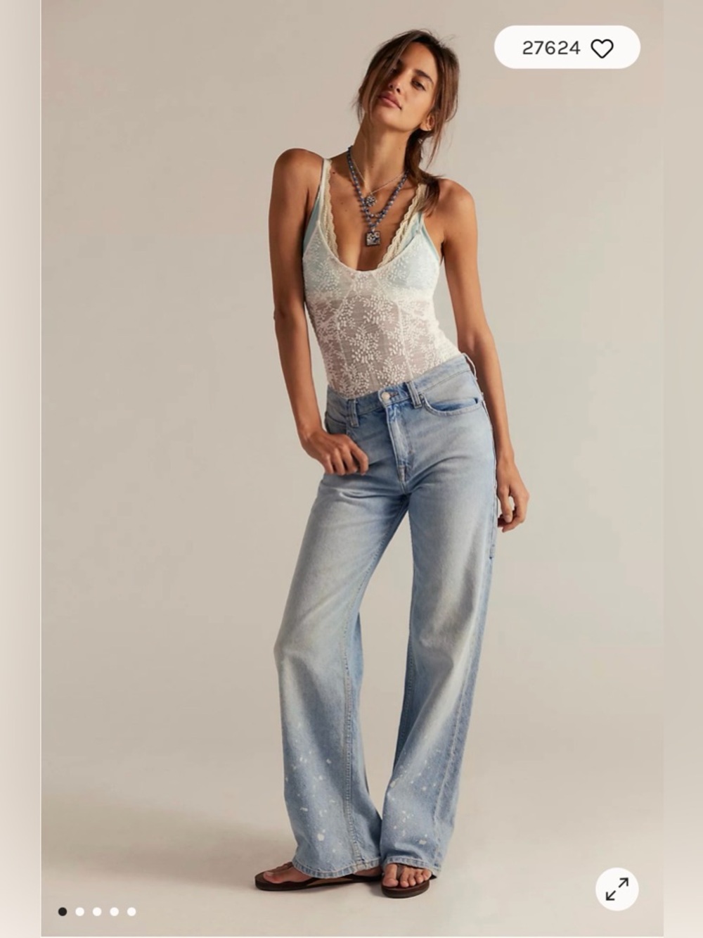 We The Free Tinsley Baggy High-Rise Jeans in Bright Eyes